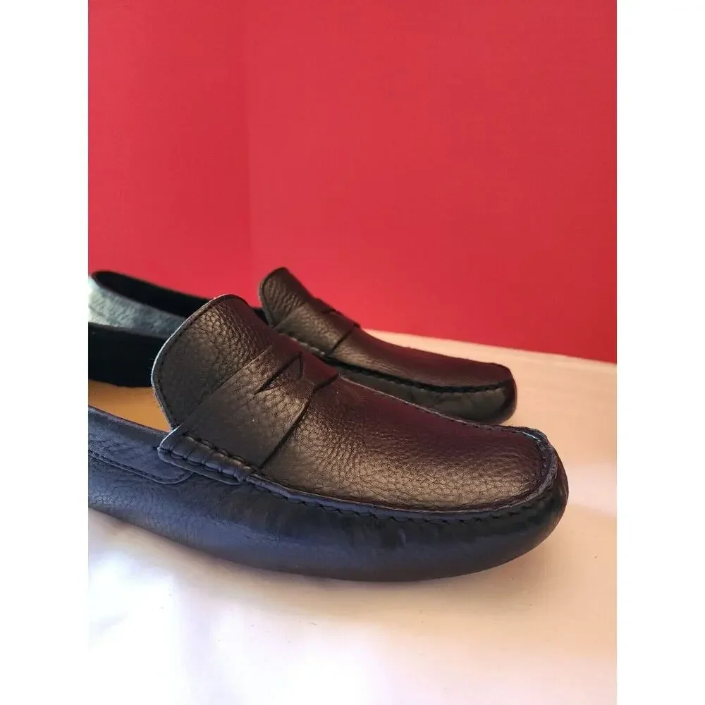 Cole Haan Howland Men's Size 10.5 M Black Leather Slip On Loafer Shoes C04535